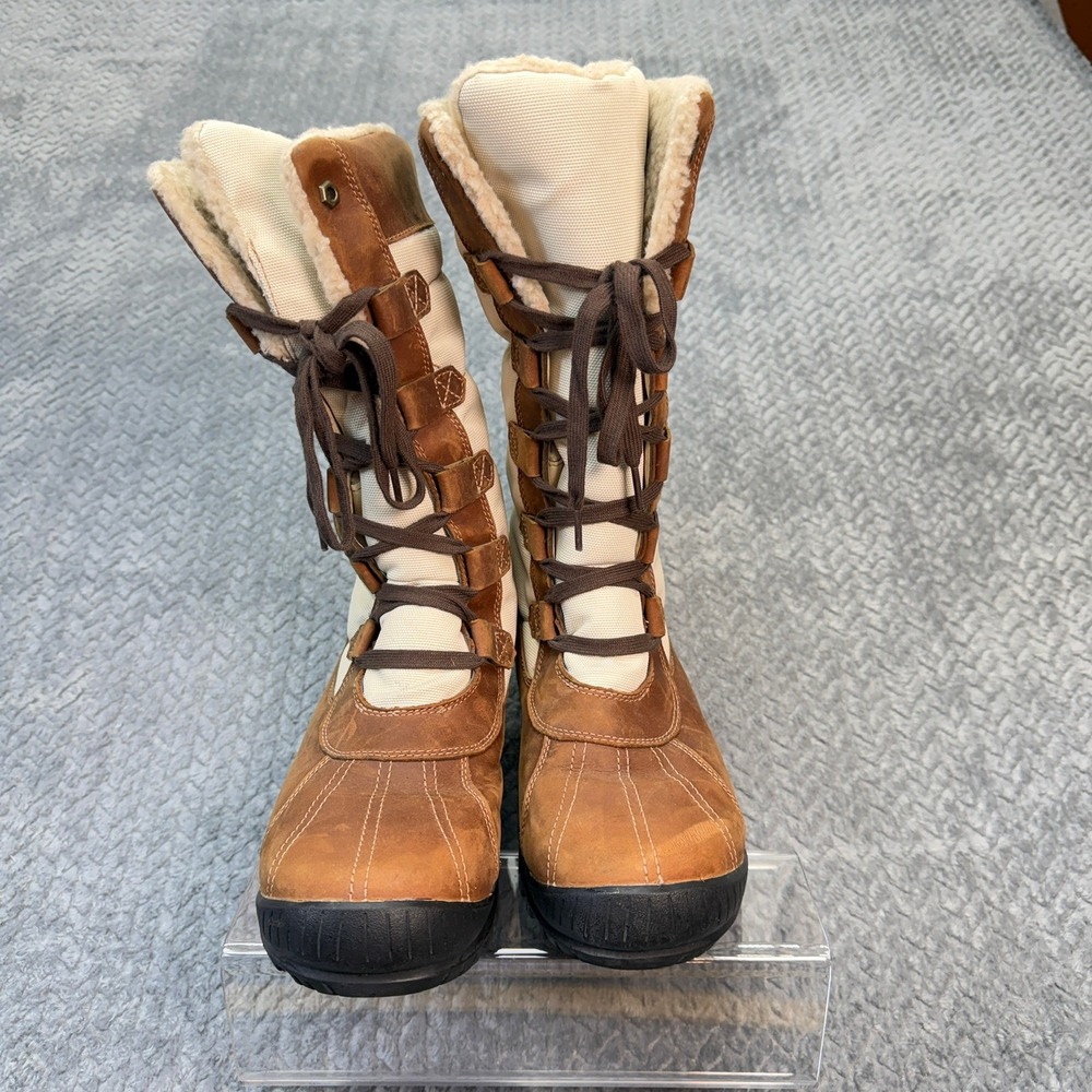 Timberland Mount Hope Waterproof Winter Boots Brown Leather Tan 6910B Womens 10 - Picture 2 of 15
